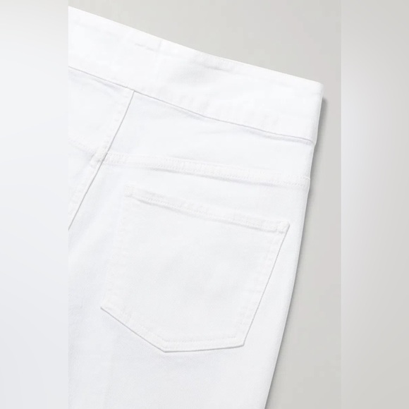 FRAME Denim Le Hardy High-Rise Wide-Leg Jeans - White Sailor Pants - Picture 5 of 9